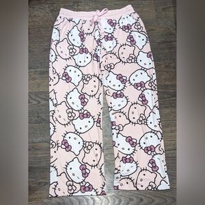 New Medium Sanrio Hello Kitty Drawstring Track Pants Joggers